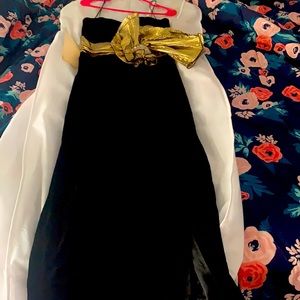 Vintage Black and Gold Dave and Johnny Gown